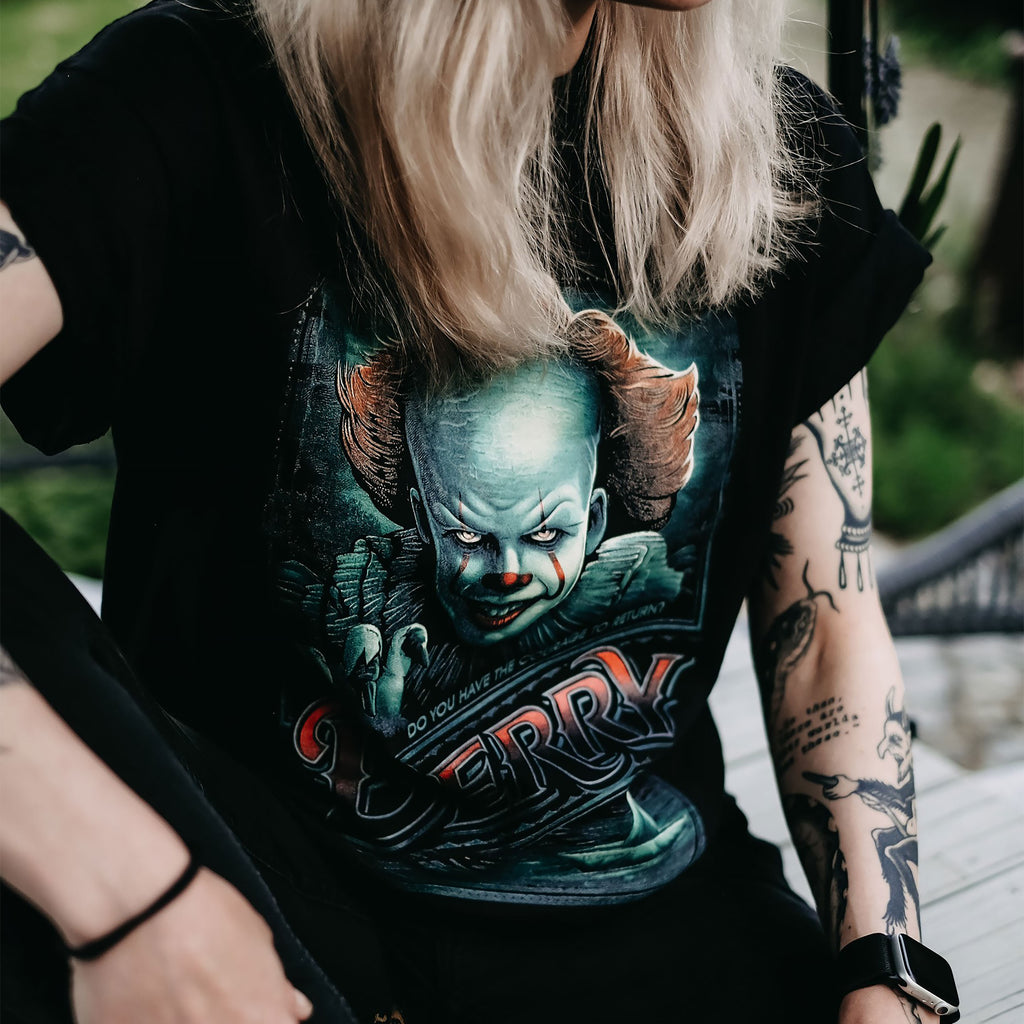 Image produit T-shirt Retour à Derry noir - Ça de Stephen King