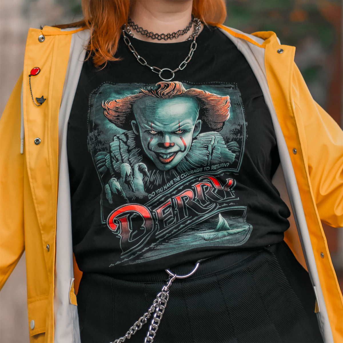 Image produit T-shirt Retour à Derry noir - Ça de Stephen King