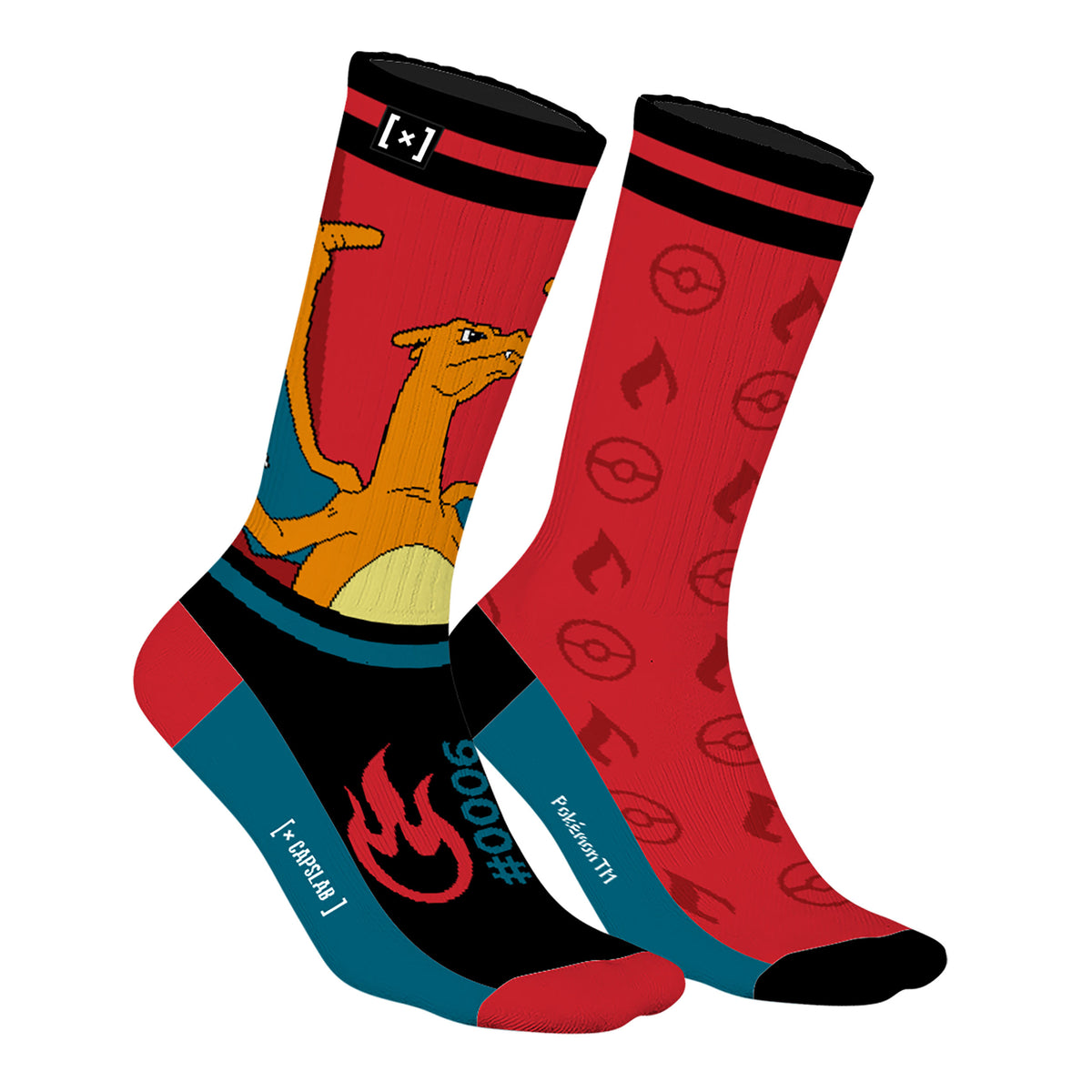 Image produit Pokemon - Chaussettes Capslab Dracaufeu