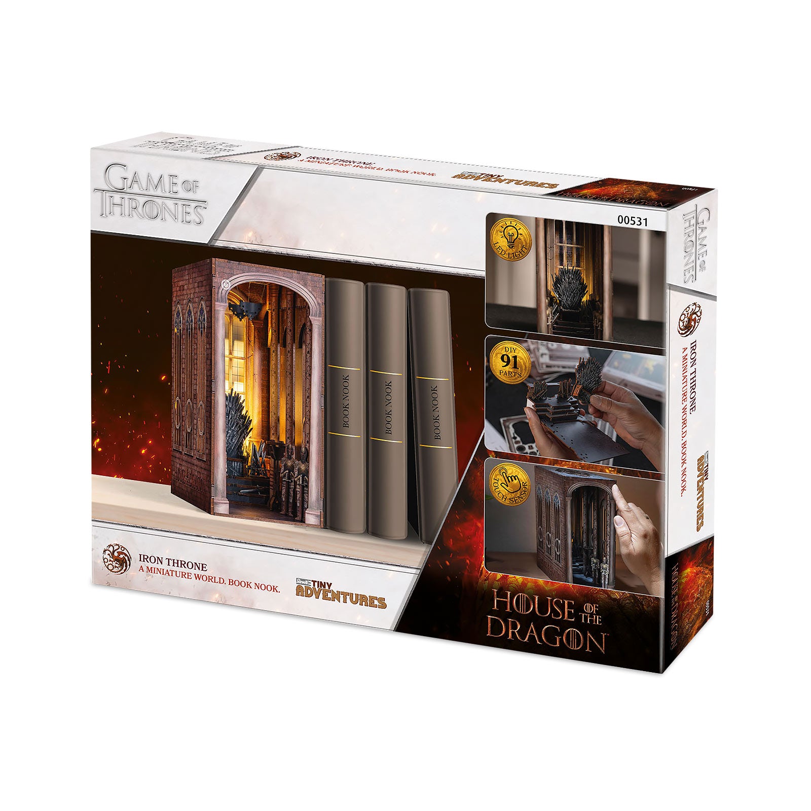 Image produit Game of Thrones - Trône de Fer Book Nook Kit Maquette en Bois