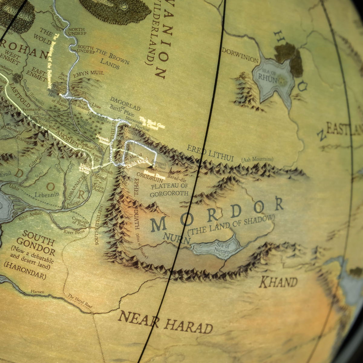 Image produit Le Seigneur des Anneaux - Globe de la Terre du Milieu avec lumière 30cm
