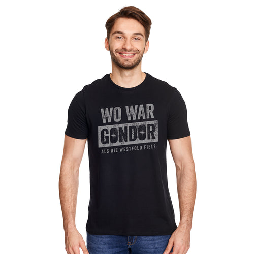 Image produit Où était T-shirt pour les fans du Seigneur des Anneaux noir