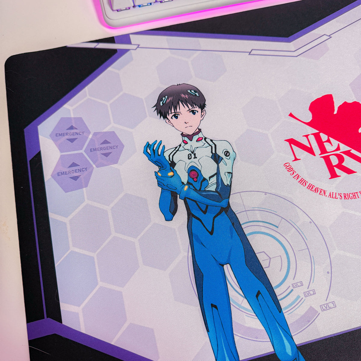 Image produit Evangelion - Tapis de souris Shinji et Unité-01