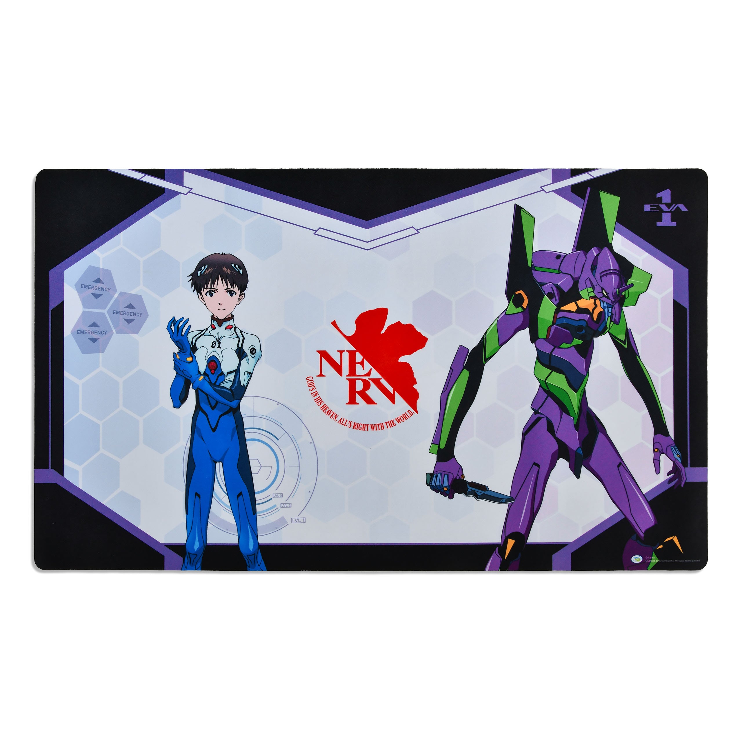 Image produit Evangelion - Tapis de souris Shinji et Unité-01