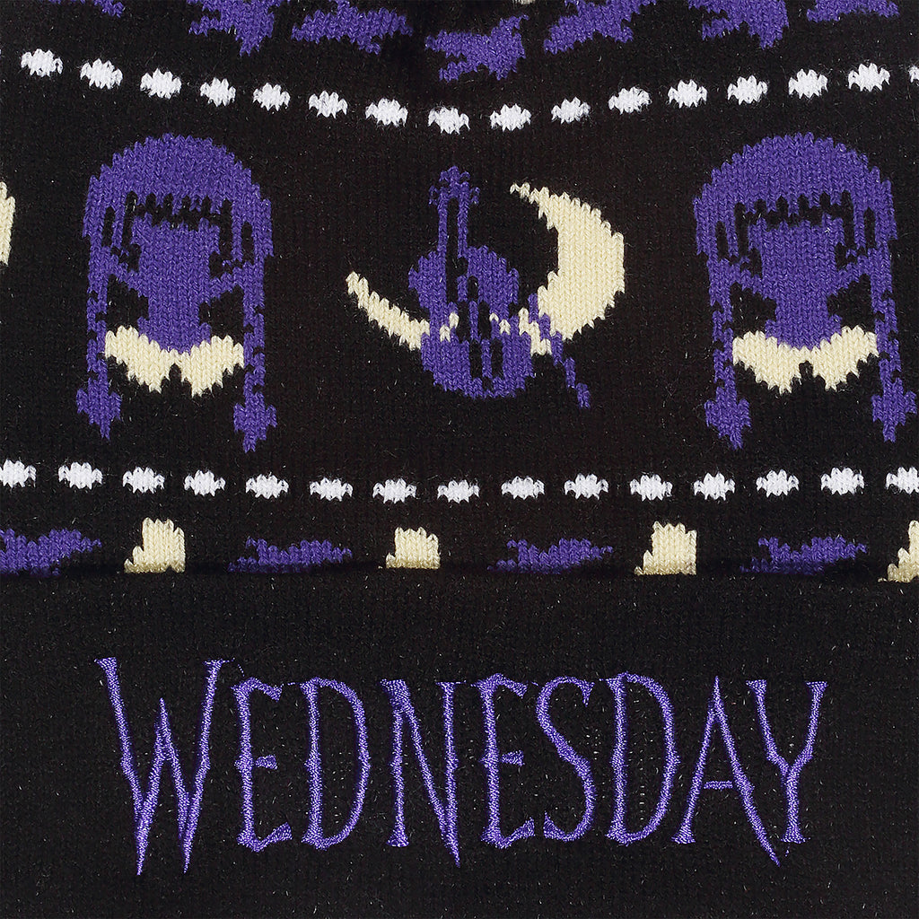 Image produit Wednesday - Bonnet Midnight à pompon