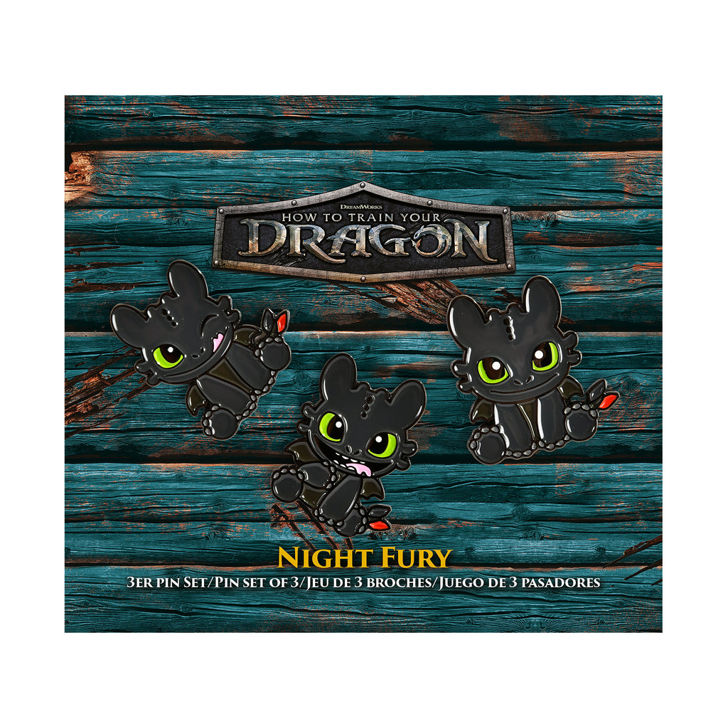 Image produit Dragons - Ensemble de 3 pins Krokmou