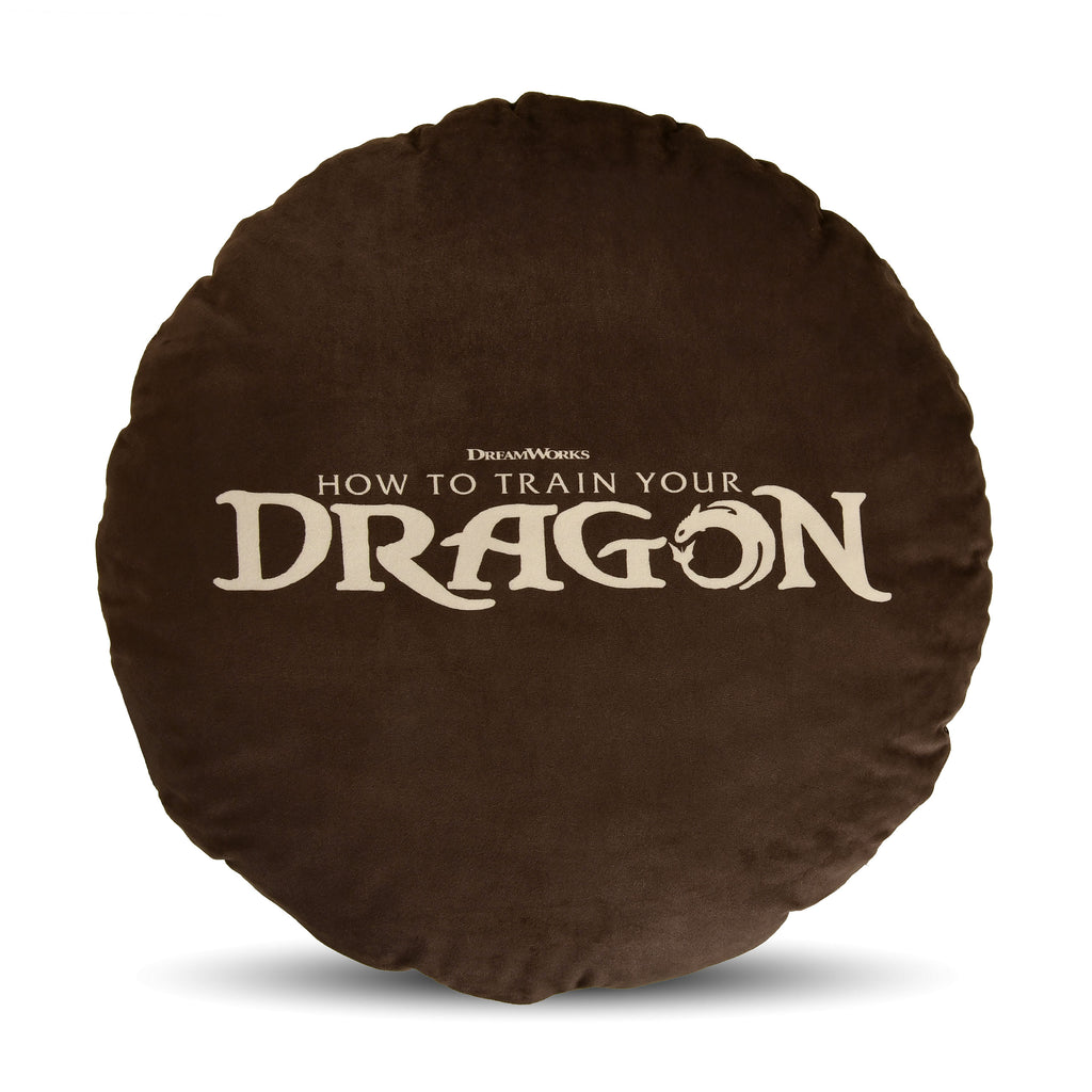 Produktbild Drachenzähmen leicht gemacht - Logo Kissen braun