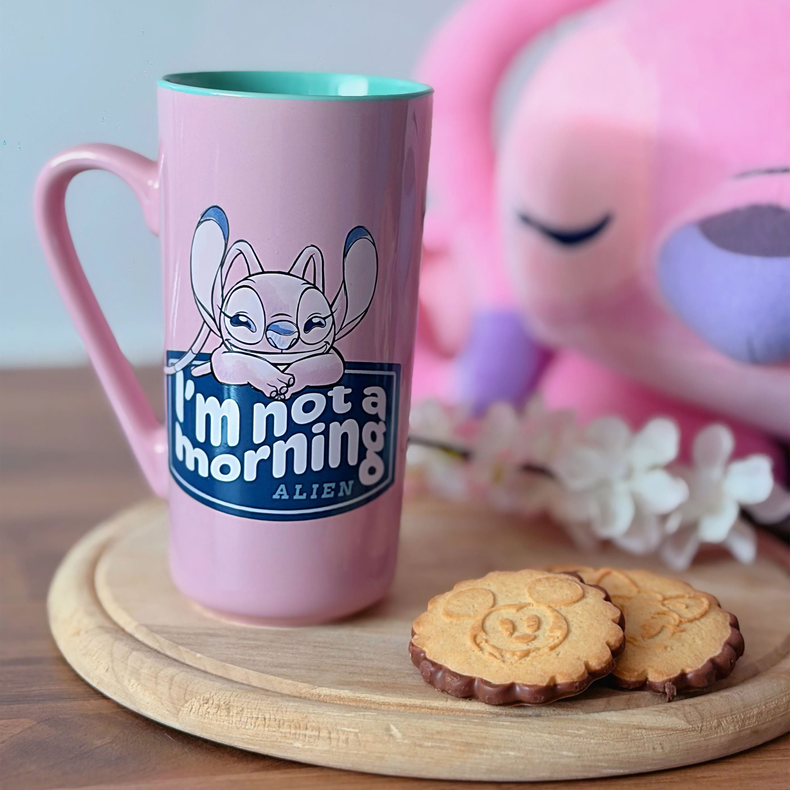 Image produit Mug Stitch et Angel I'm Not a Morning - Lilo & Stitch