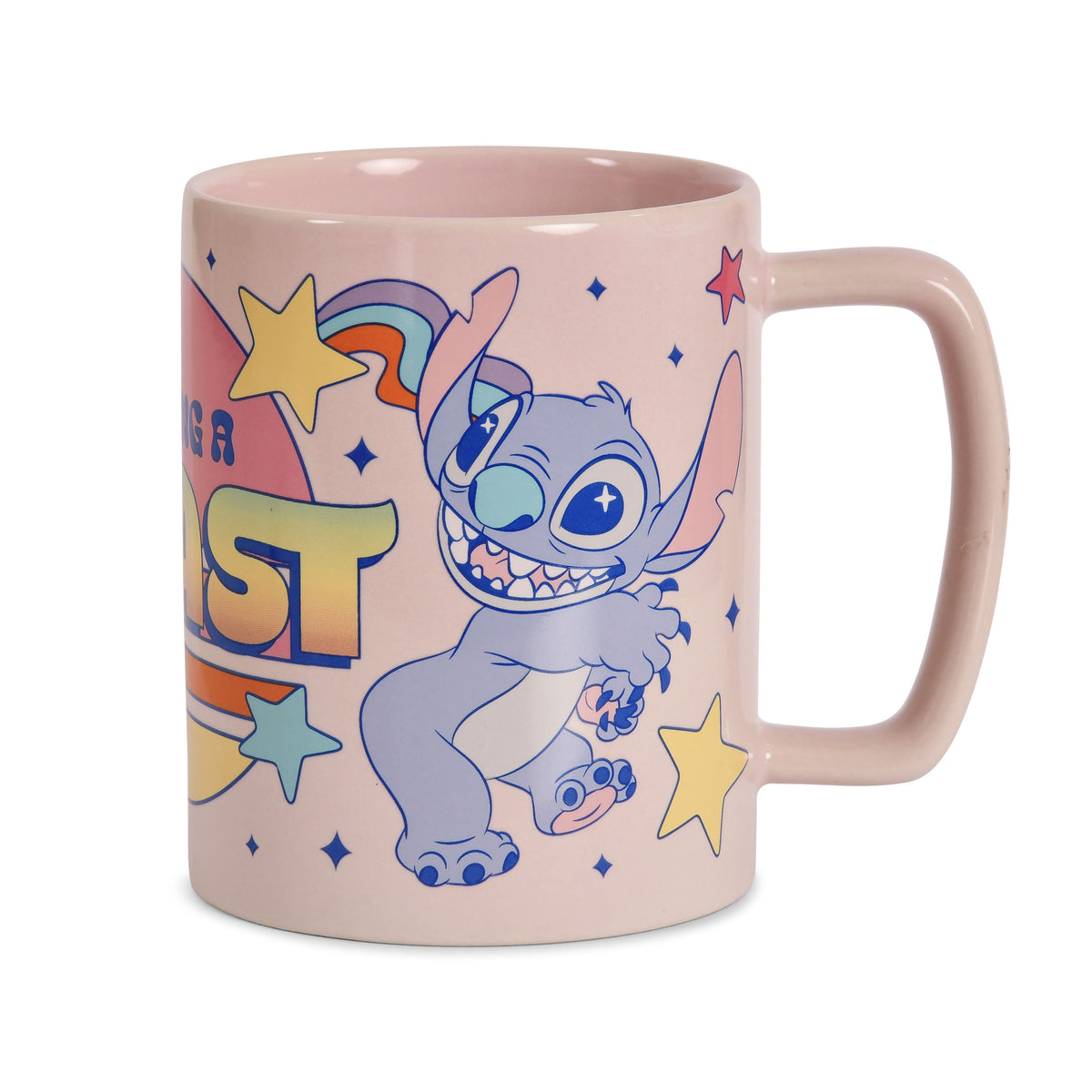 Produktbild Stitch und Angel Tasse mit Plüschüberzug - Lilo & Stitch