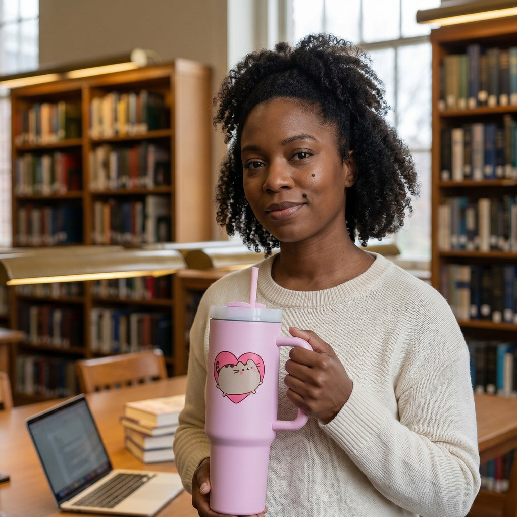 Produktbild Pusheen - Yum To Go Becher mit Strohhalm