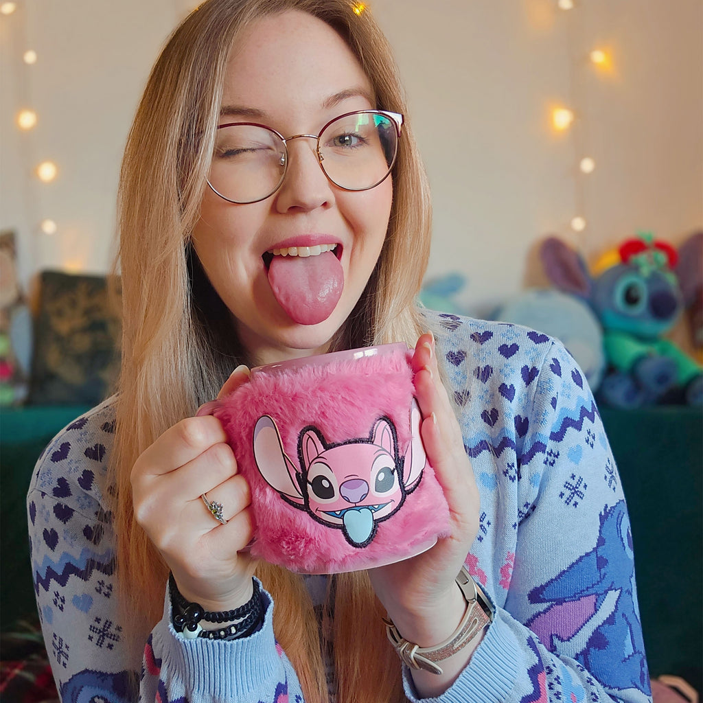 Image produit Lilo & Stitch - Mug Angel avec housse en peluche