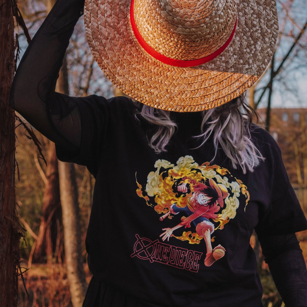 Produktbild One Piece - Luffy Attacke T-Shirt schwarz