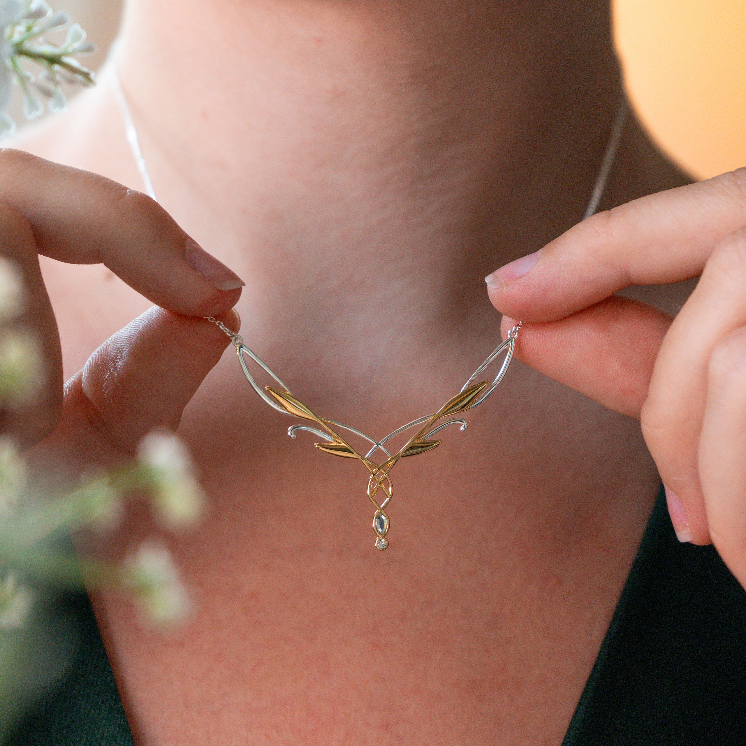 Produktbild Galadriel Tiara Kette 925er Silber - Der Herr der Ringe