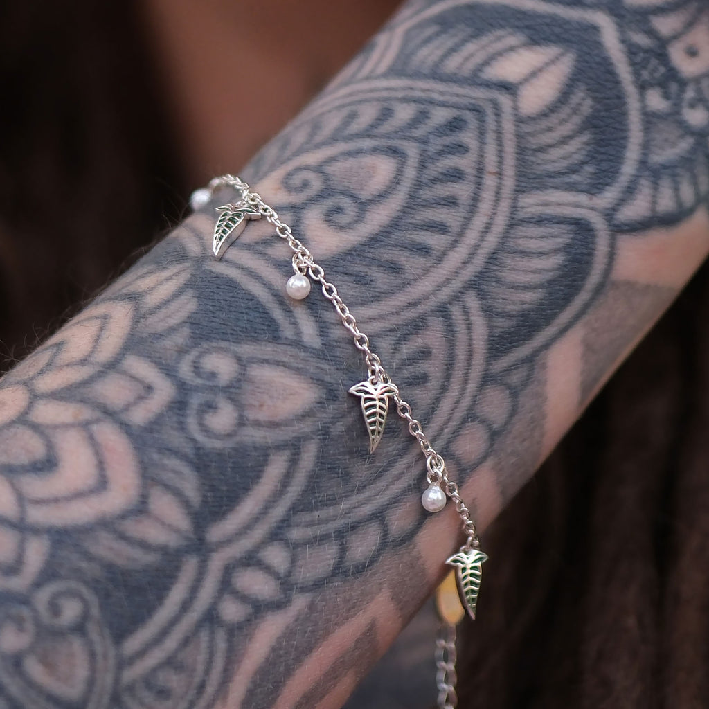 Produktbild Elbenblatt Armband 925er Silber - Der Herr der Ringe