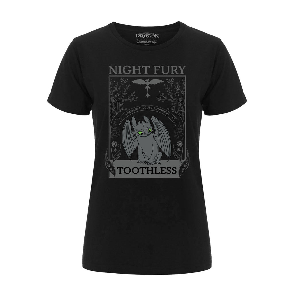 Produktbild Drachenzähmen leicht gemacht - Night Fury T-Shirt Damen schwarz
