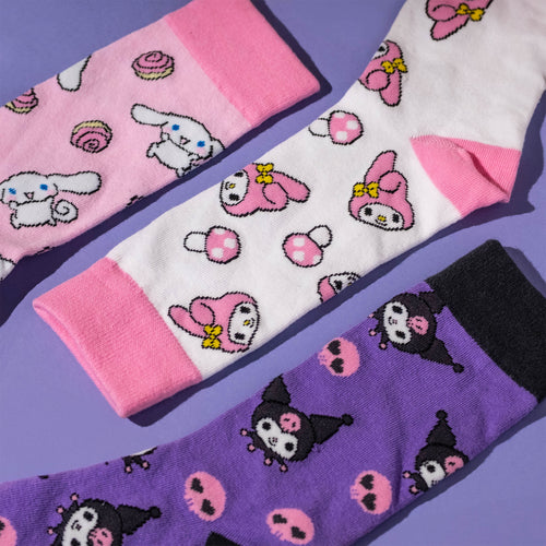 Image produit Sanrio - Hello Kitty and Friends lot de 3 paires de chaussettes en boîte cadeau