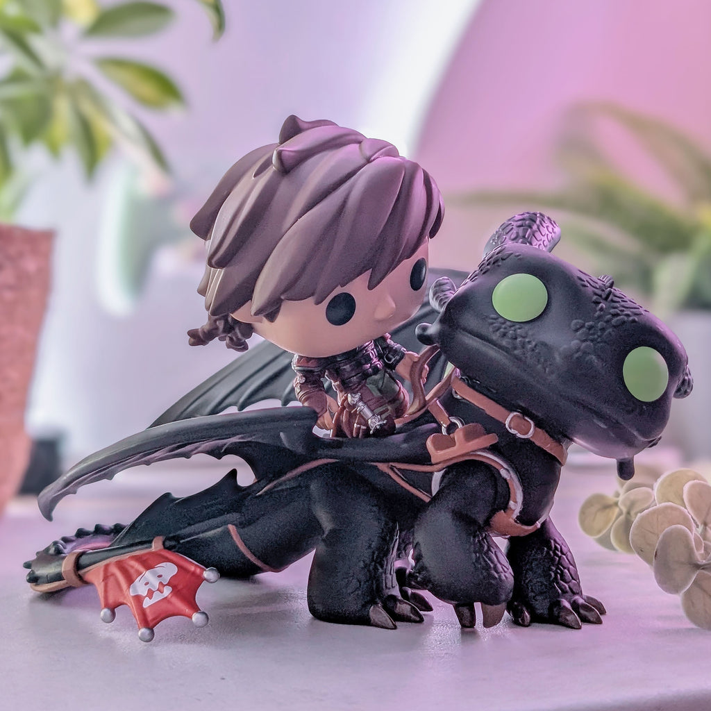 Image produit Dragons - Harold avec Krokmou Figurine Diorama Funko Pop