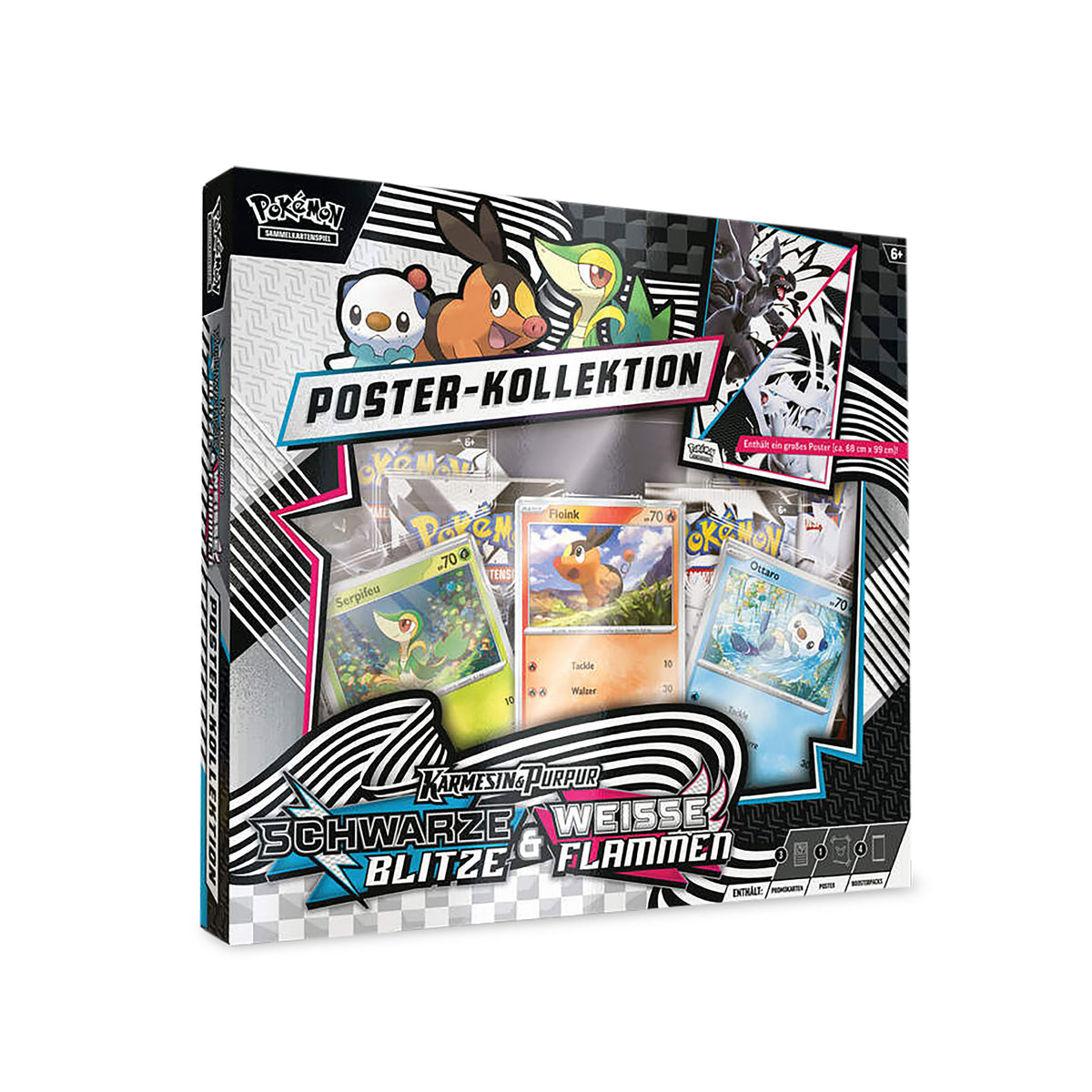 Immagine del prodotto Pokemon - Fulmini Neri & Fiamma Bianca Box di Carte Collezionabili con Poster