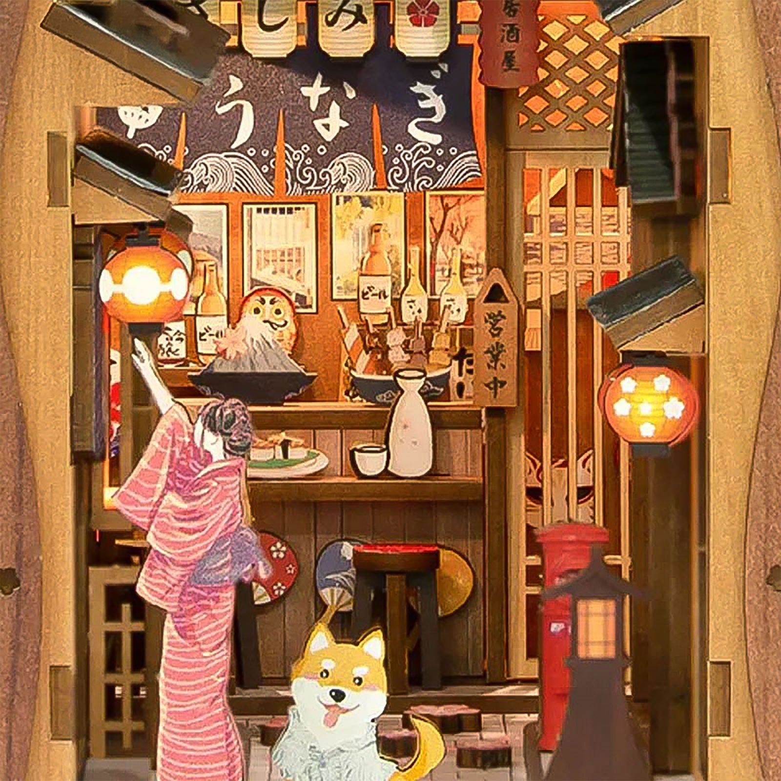 Image produit Sakura - Sous le cerisier Sakura Book Nook Modèle Kit Bois