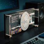Image produit Plaque murale Enterprise NCC-1701-D avec réplique de modèle - Star Trek