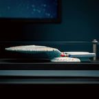 Image produit Plaque murale Enterprise NCC-1701-D avec réplique de modèle - Star Trek