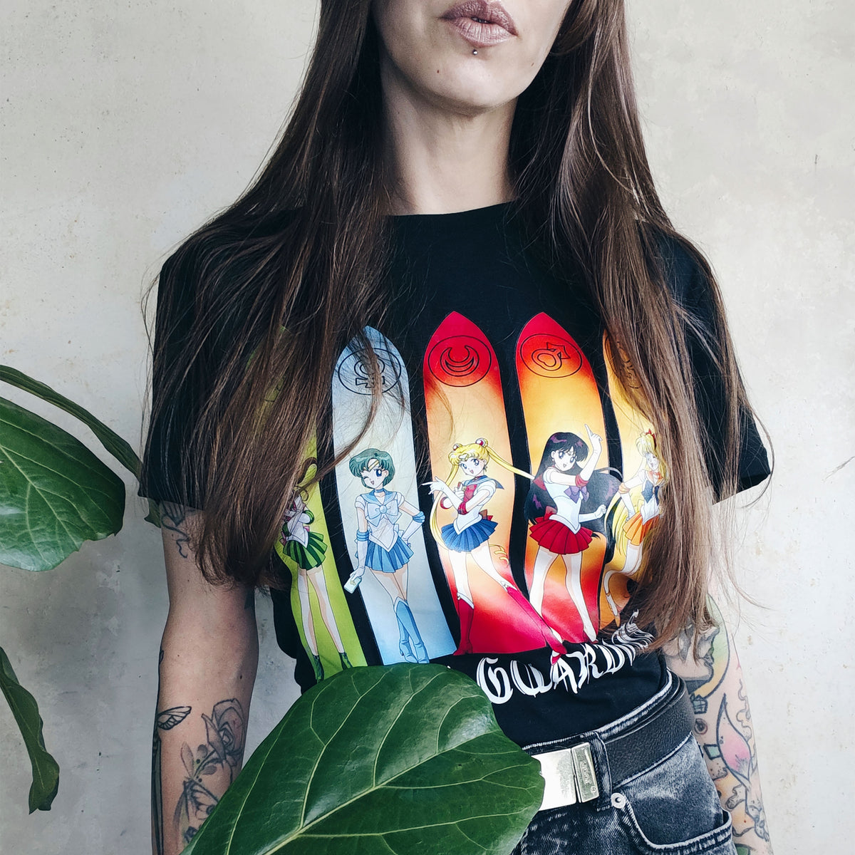 Image produit Sailor Moon - Sailor Guardians Inner Senshi T-shirt noir