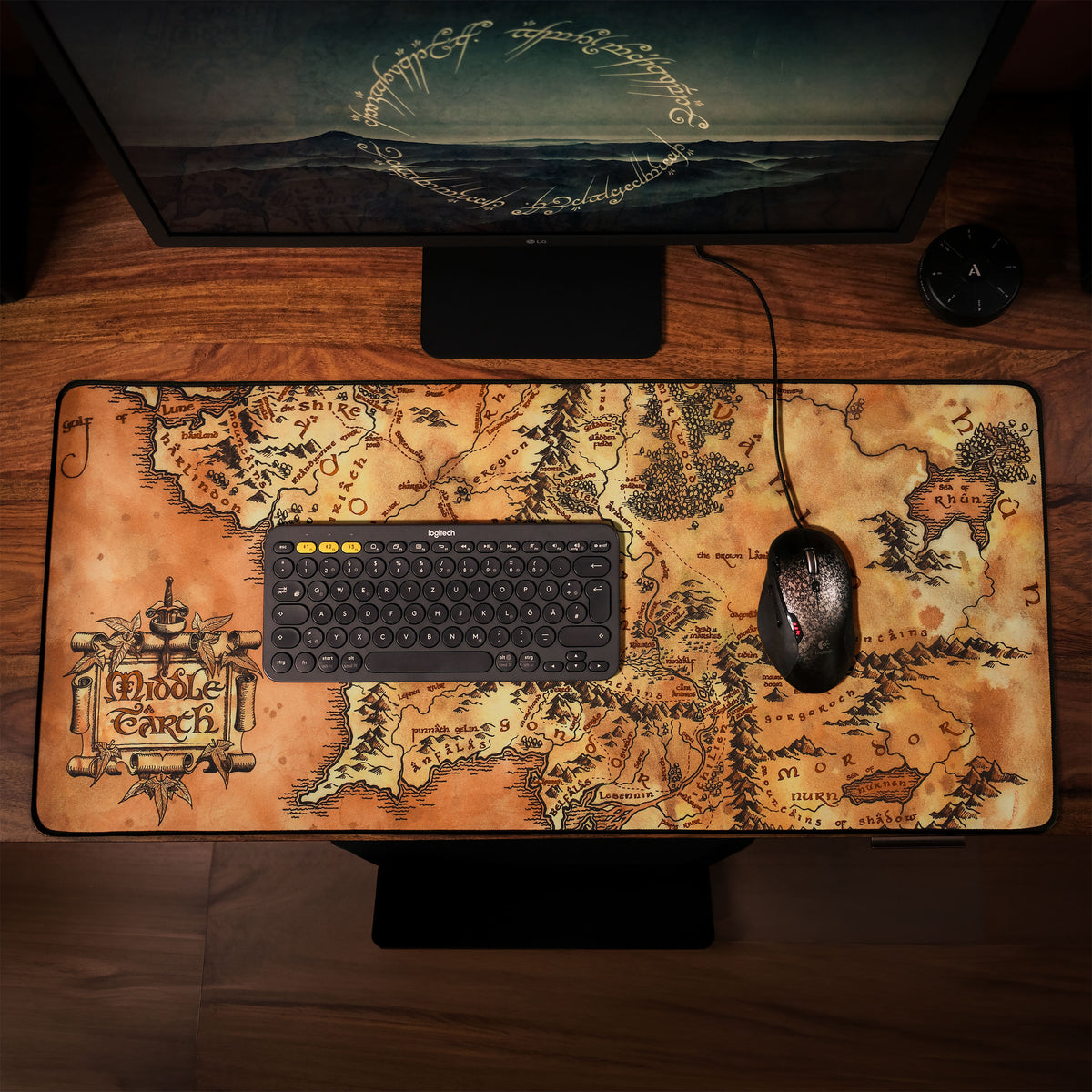 Image produit Tapis de souris Carte de la Terre du Milieu - Le Seigneur des Anneaux
