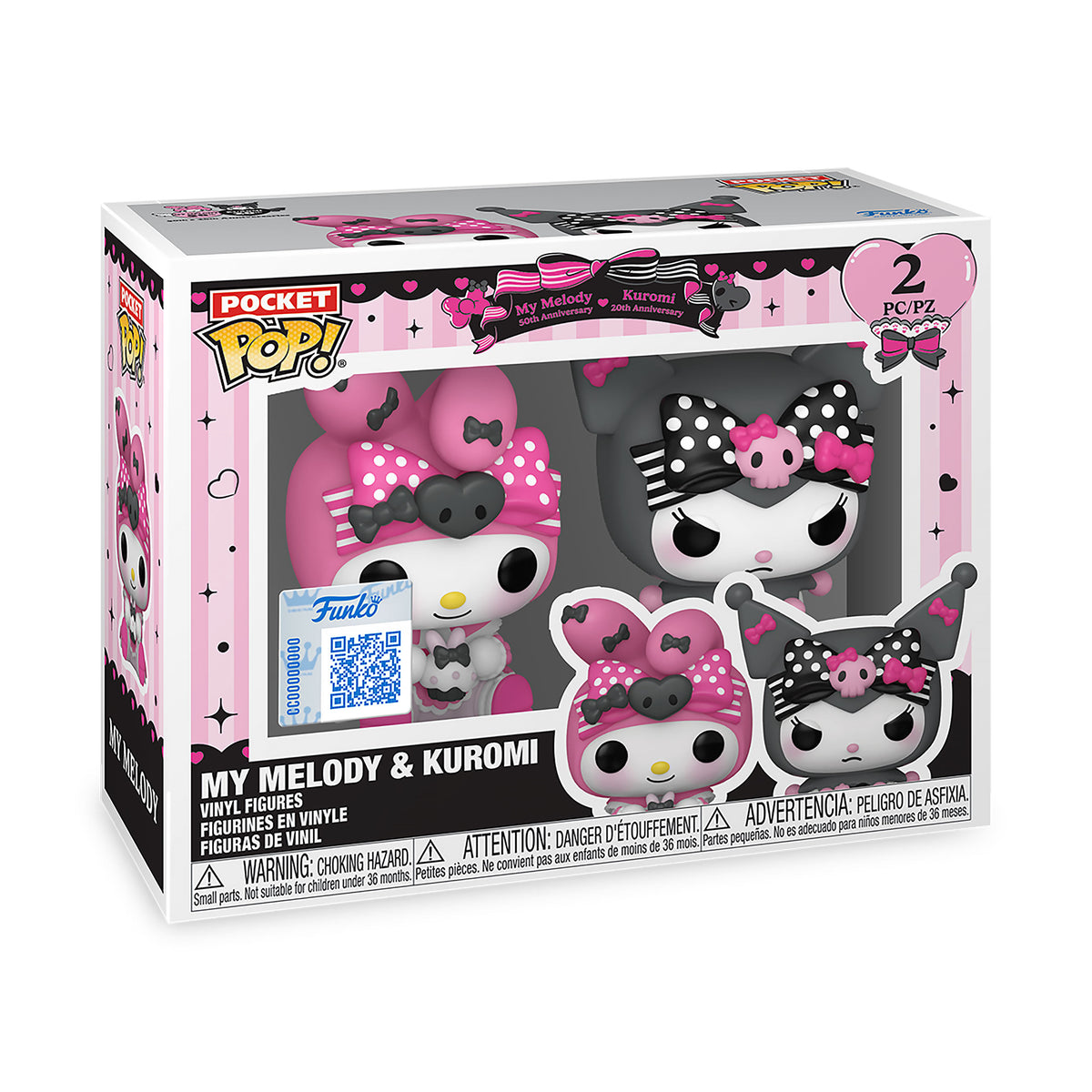 Immagine del prodotto Sanrio - Kuromi e My Melody Funko Pocket Pop! Set di 2 figurine