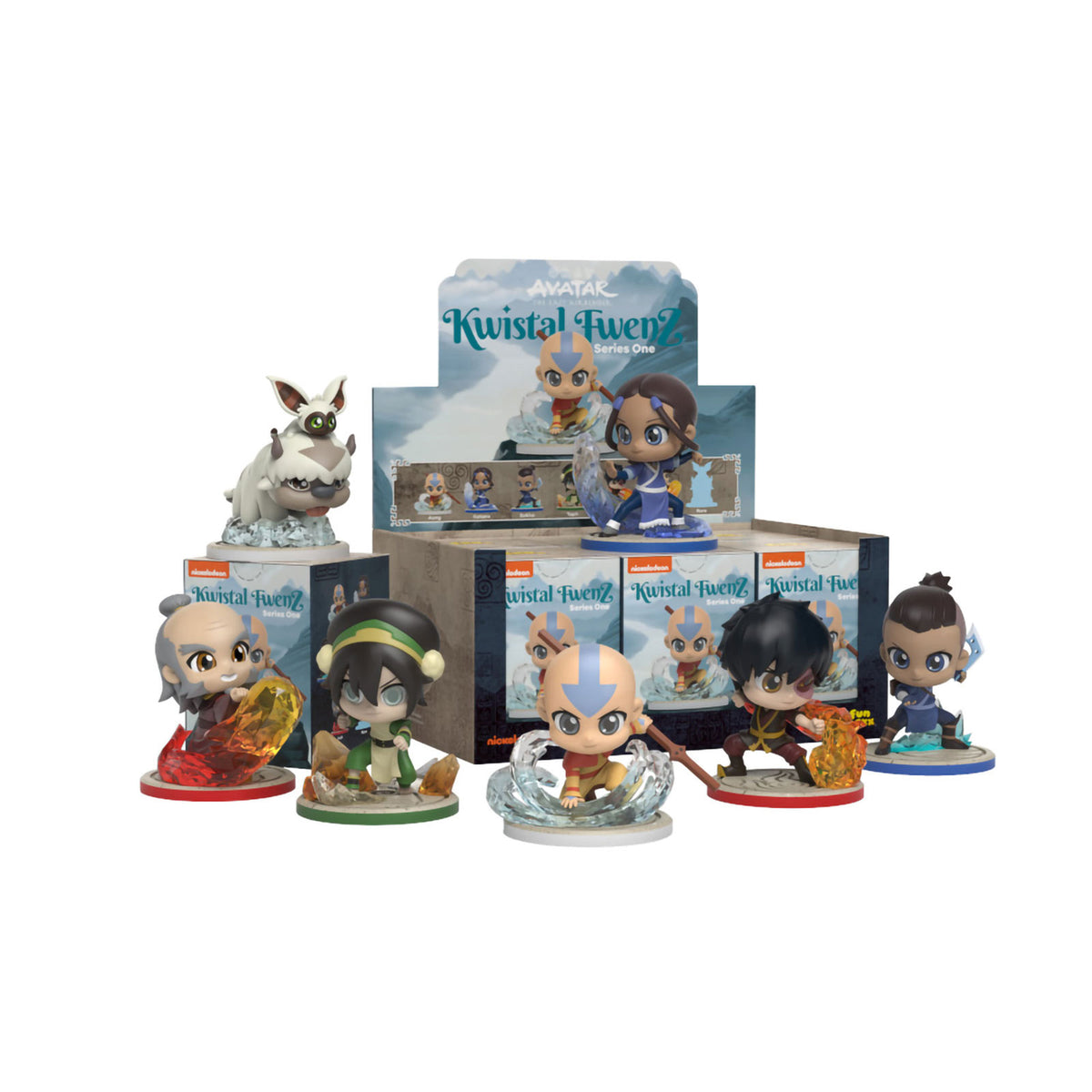 Image produit Avatar Le Dernier Maître de l'Air - Kwistal Fwenz x Avatar Série 1 POP MART Figurines Mystères Display