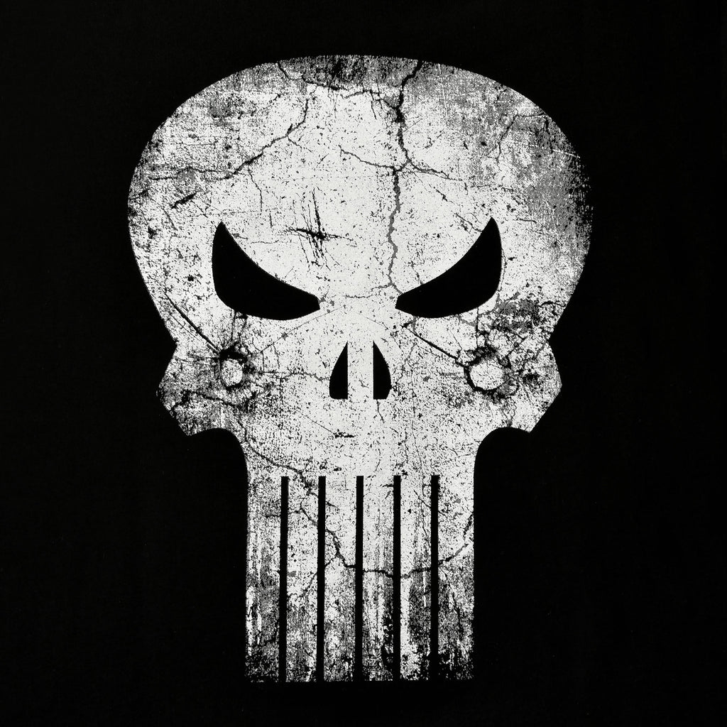 Produktbild Punisher - Skull Distress Logo T-Shirt schwarz