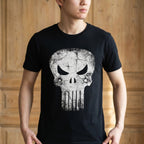Produktbild Punisher - Skull Distress Logo T-Shirt schwarz