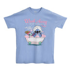 Produktbild Stitch Wash Away Longshirt blau - Lilo & Stitch