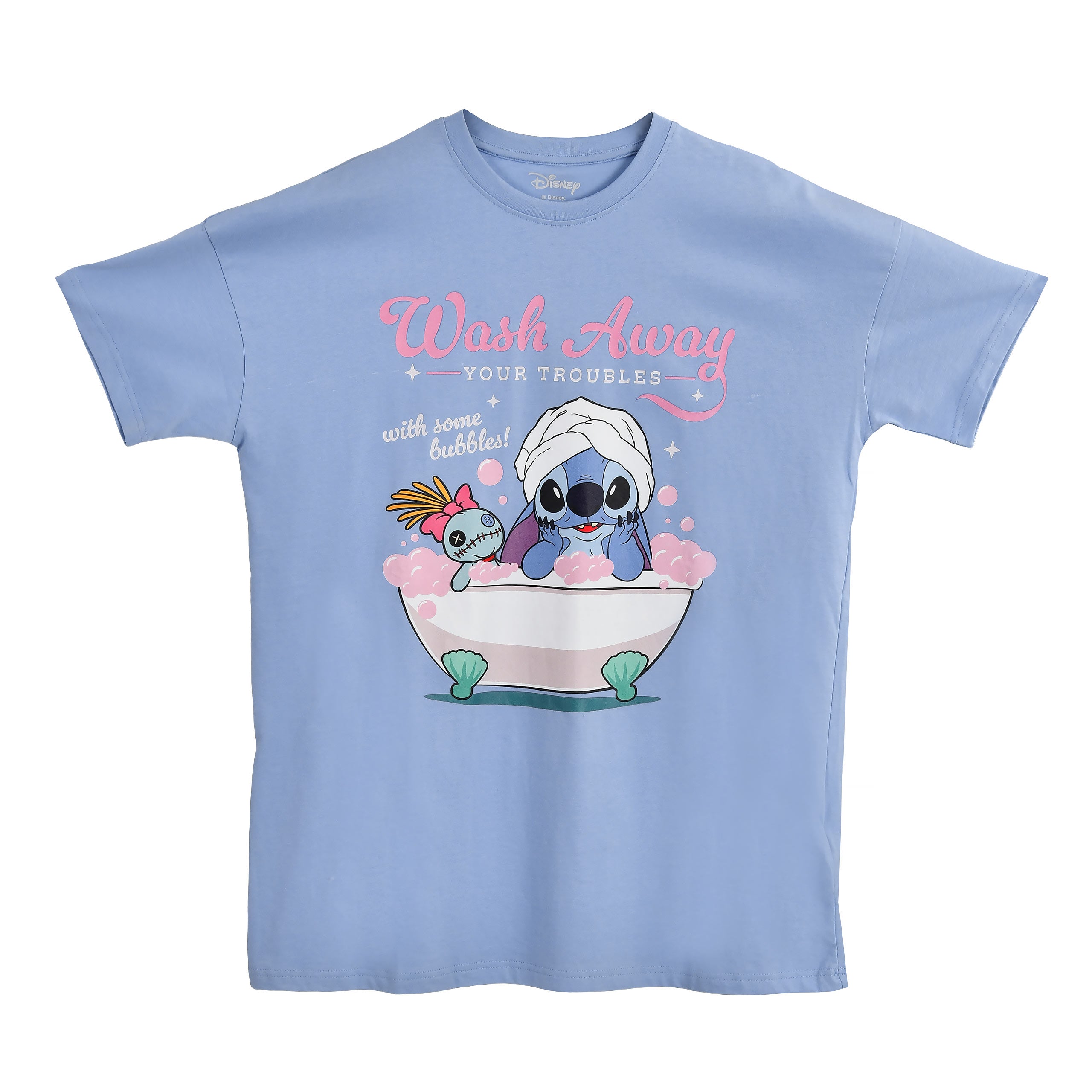 Immagine del prodotto Stitch Wash Away T-shirt lungo blu - Lilo & Stitch