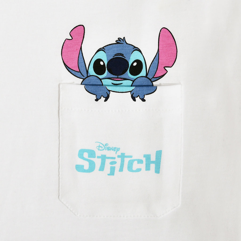 Produktbild Stitch Pocket T-Shirt weiß - Lilo & Stitch