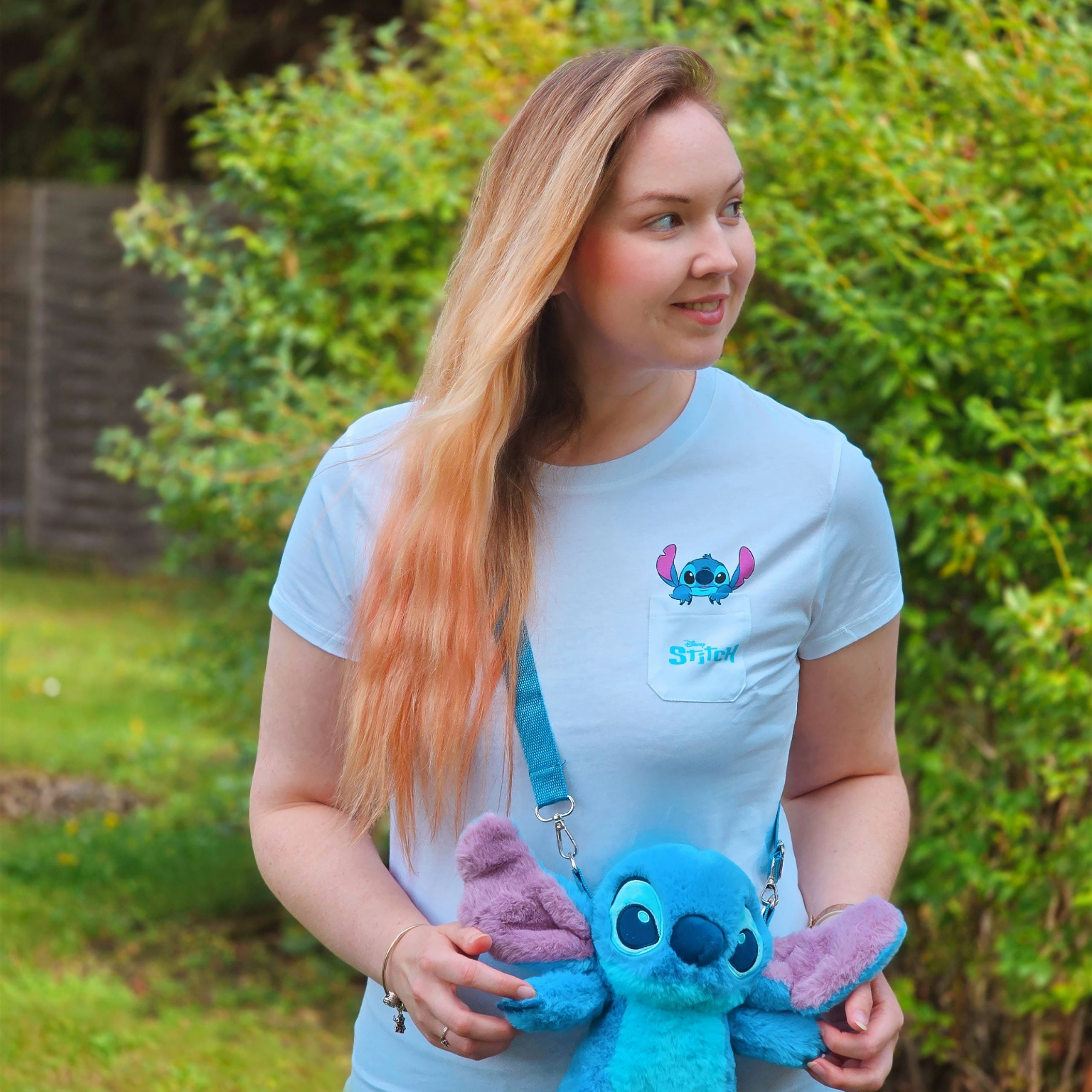 Produktbild Stitch Pocket T-Shirt weiß - Lilo & Stitch