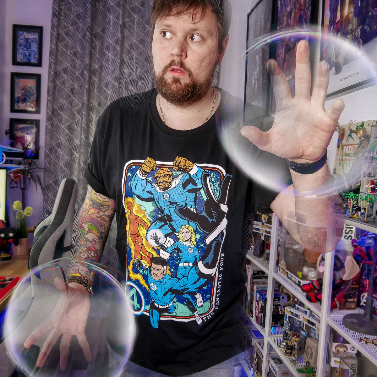 Immagine del prodotto Fantastic Four - T-Shirt Personaggi nera