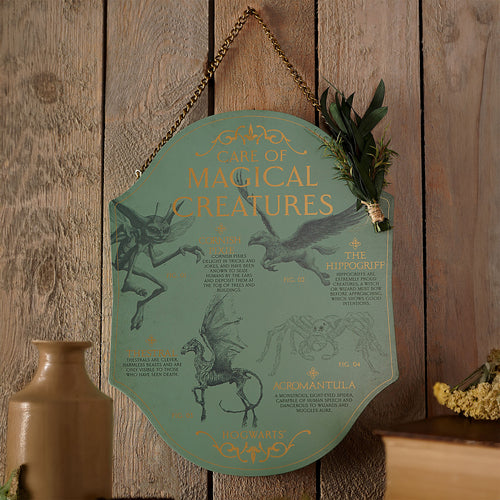 Image produit Harry Potter - Tableau mural en bois Soins aux créatures magiques