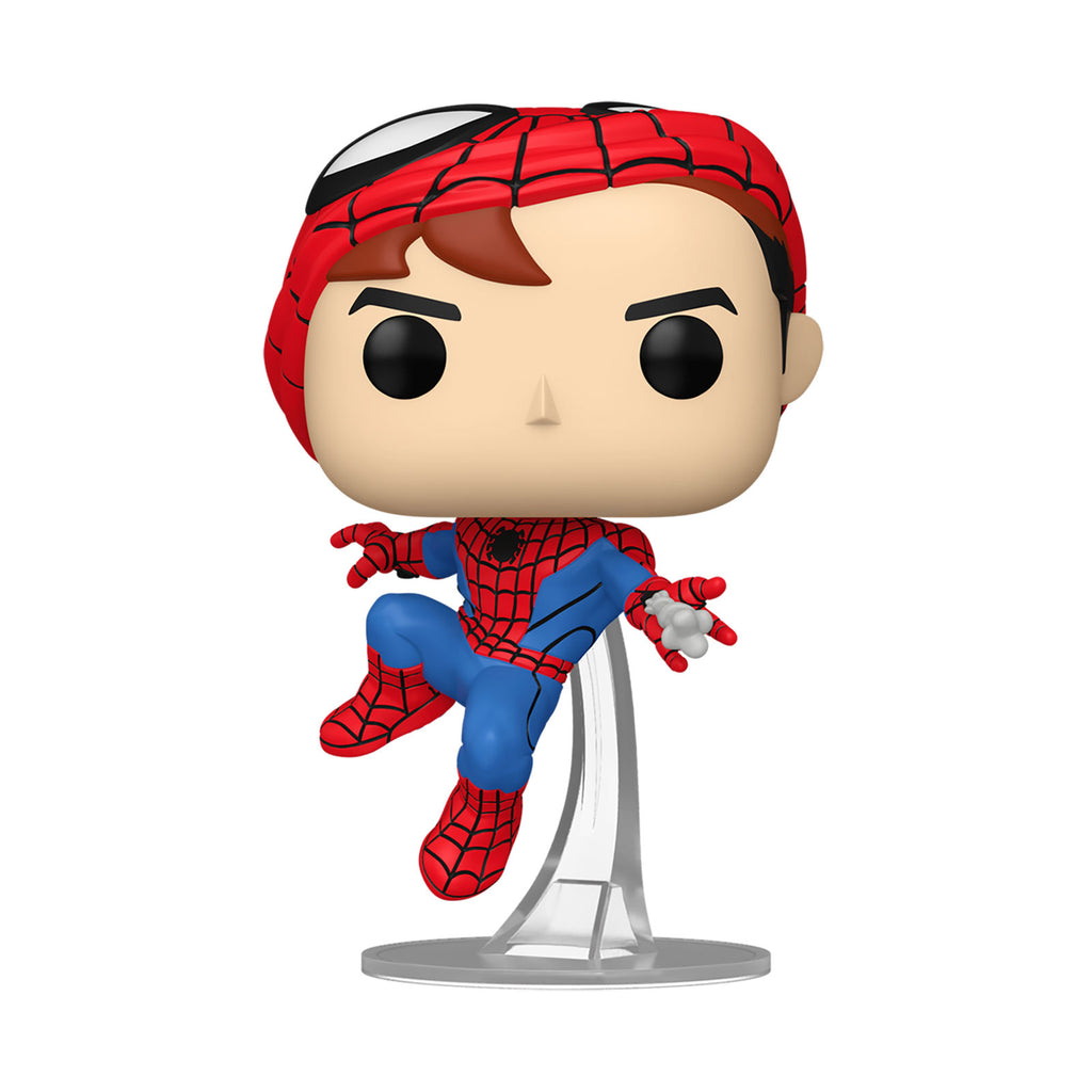 Produktbild Spider-Man - Unmasked Funko Pop Wackelkopf-Figur