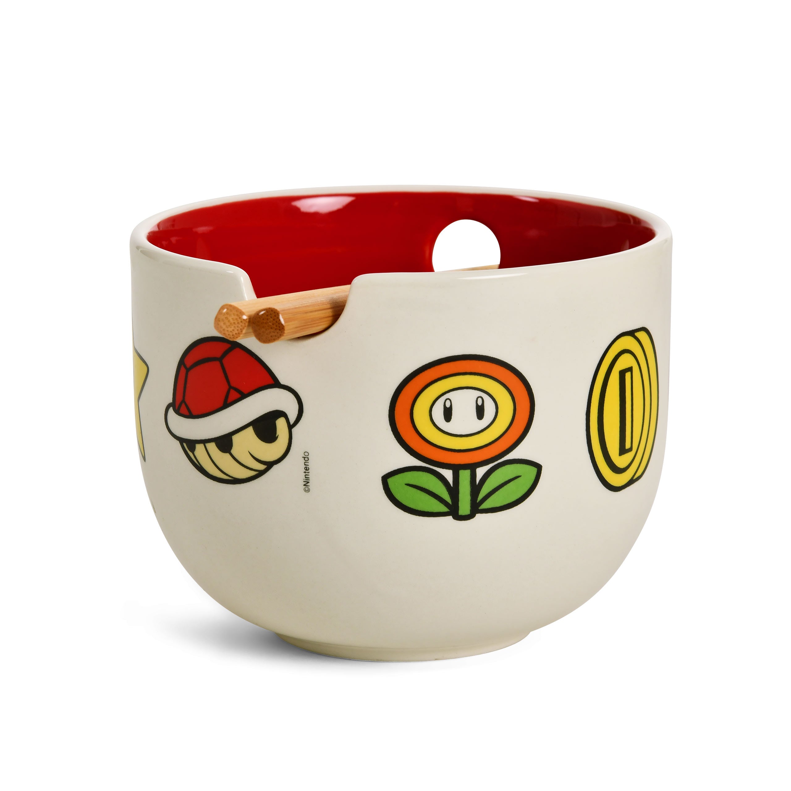 Produktbild Super Mario - Symbols Ramen Schale mit Ess-Stäbchen