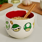 Produktbild Super Mario - Symbols Ramen Schale mit Ess-Stäbchen