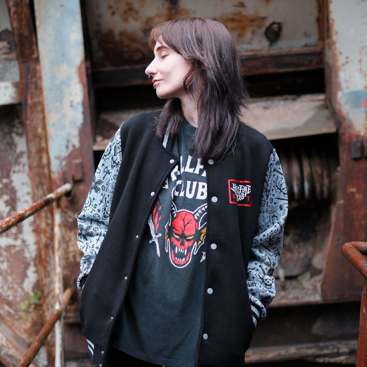 Image produit Stranger Things - Hellfire Club Veste Teddy
