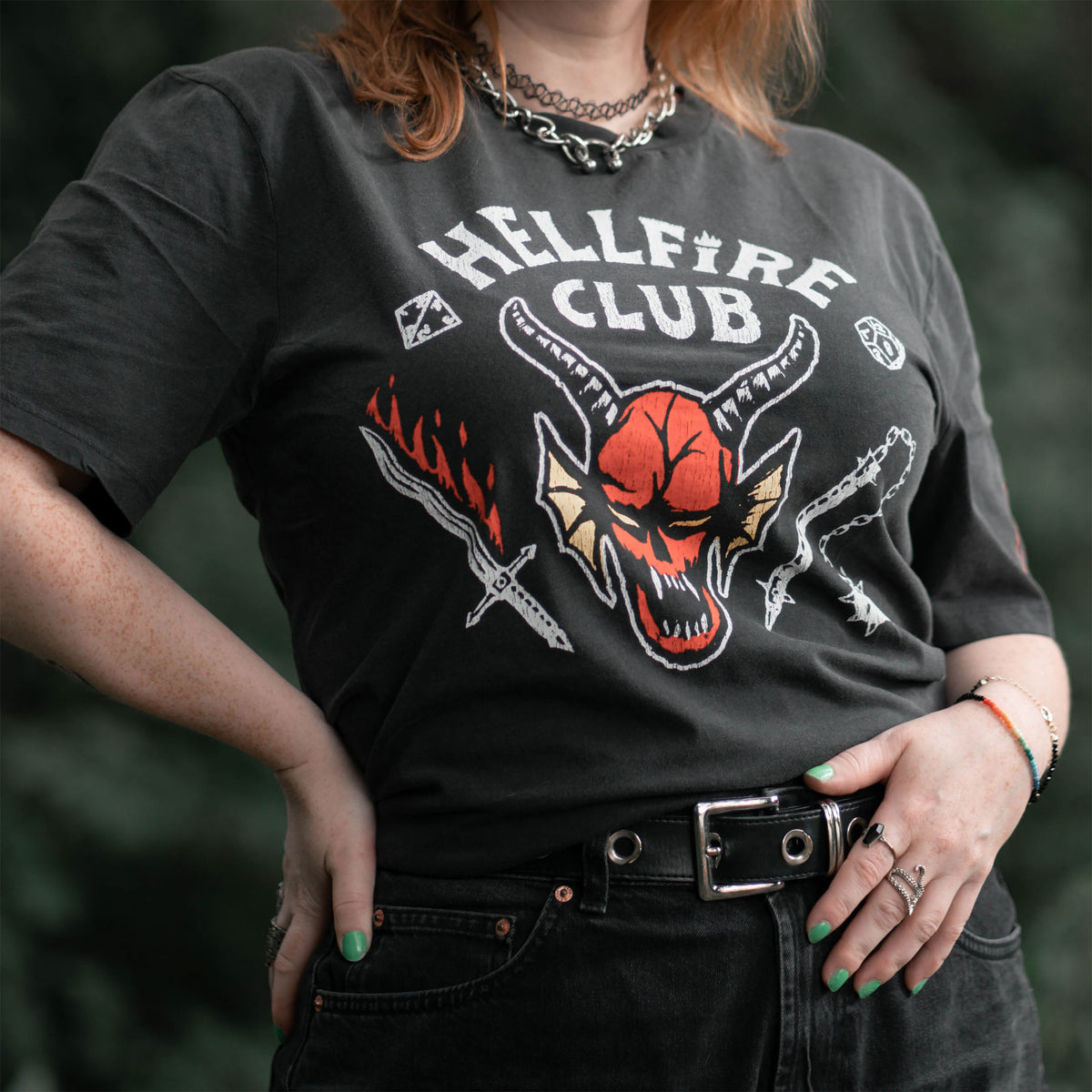 Immagine del prodotto Stranger Things - T-shirt Hellfire Club grigia
