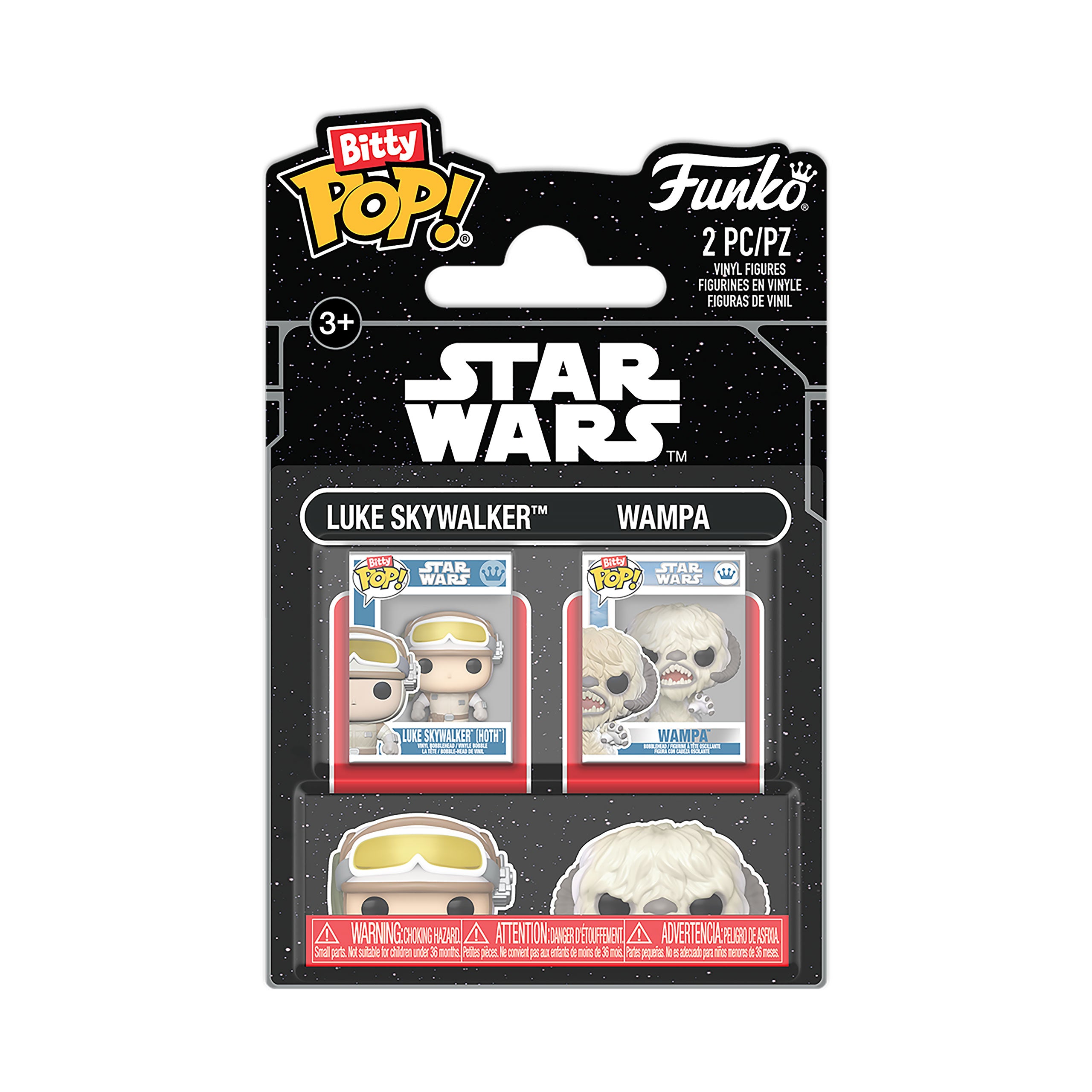 Immagine del prodotto Star Wars - Luke e Wampa L’Impero colpisce ancora Funko Bitty Pop set da 2 figure