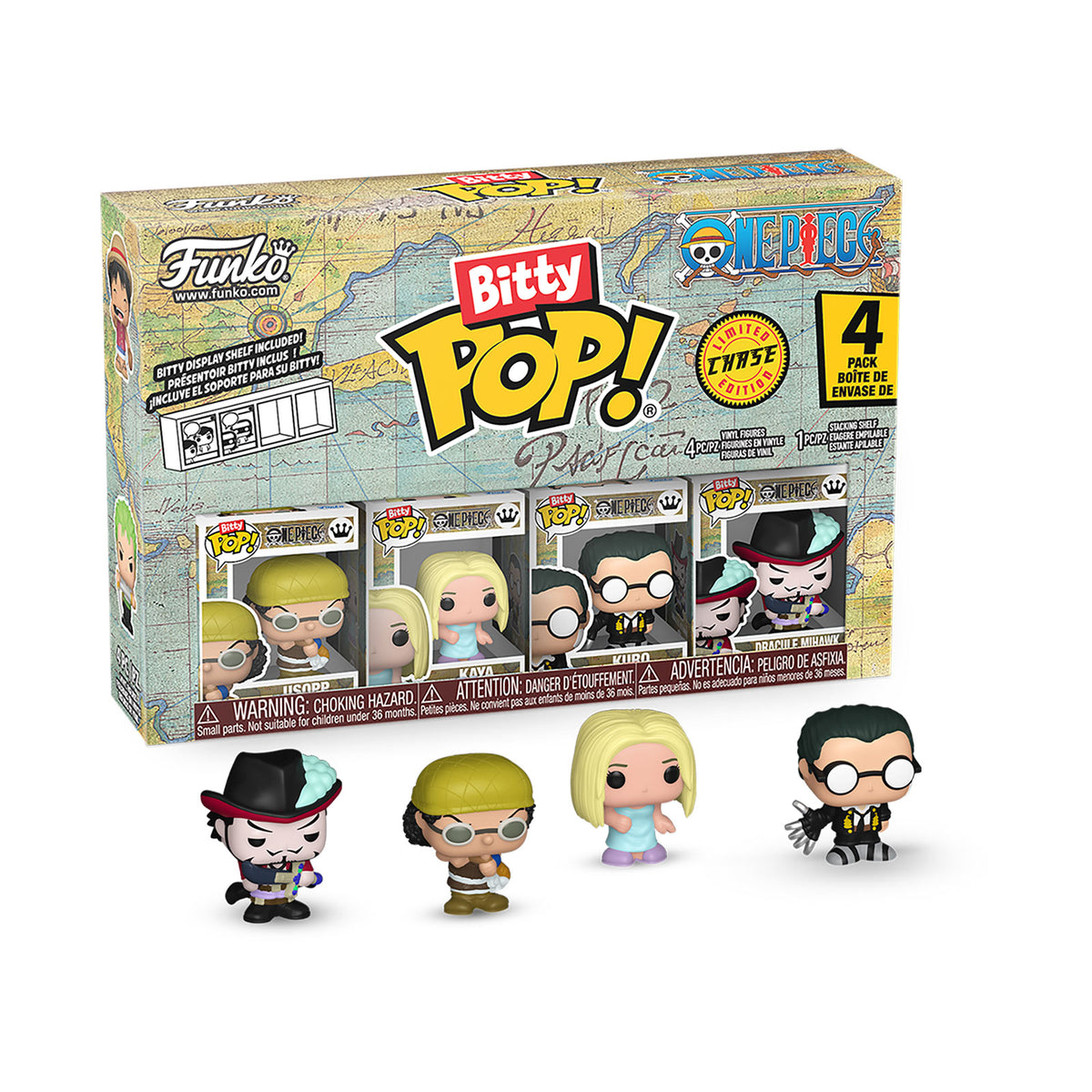 Produktbild One Piece - Funko Bitty Pop 4er Figuren Set Serie 4