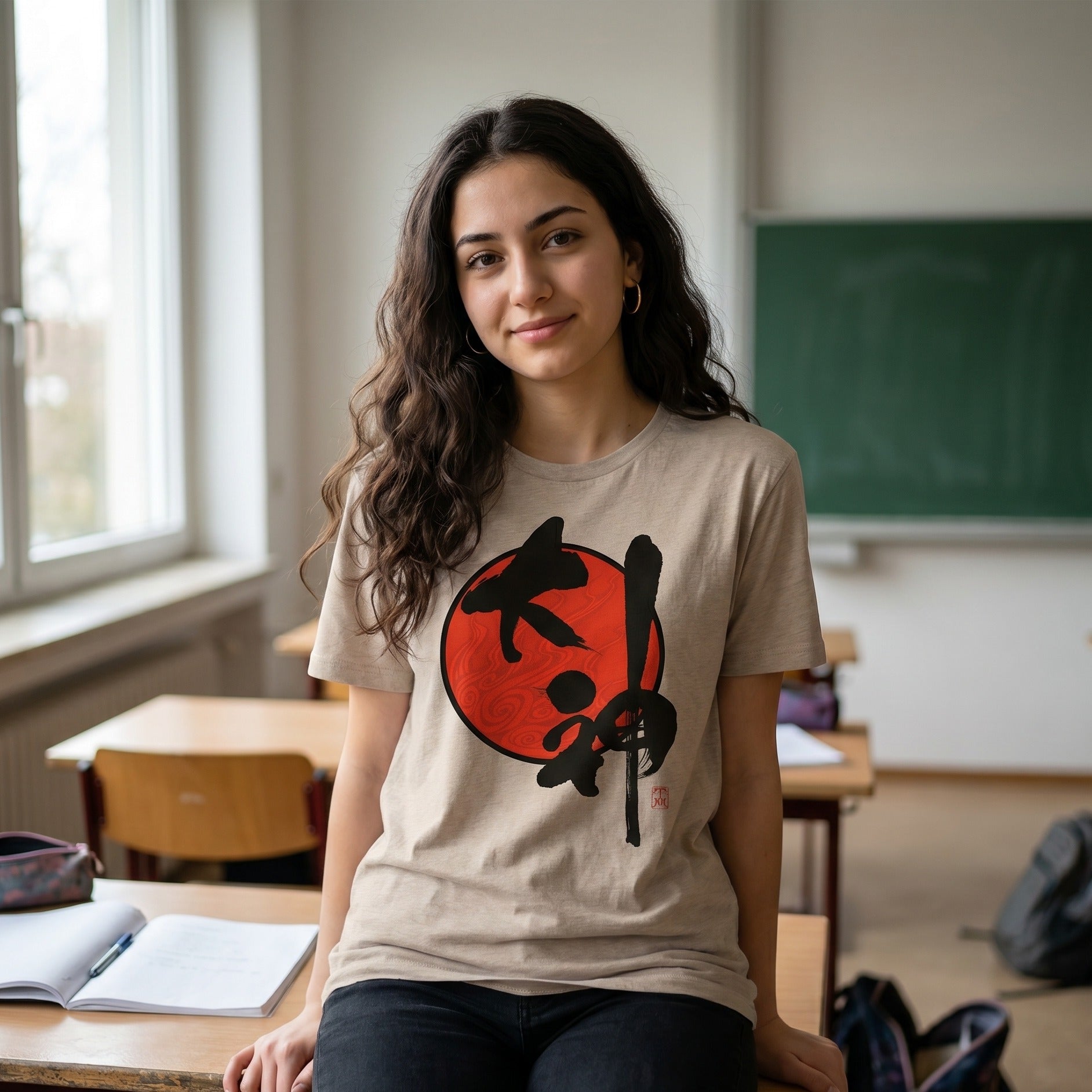 Immagine del prodotto Okami - T-shirt con logo beige