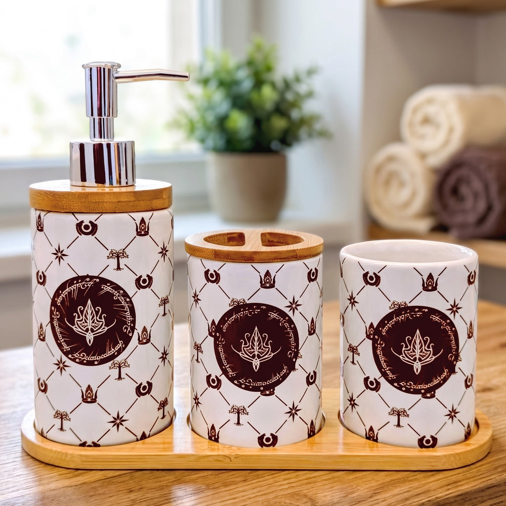 Immagine del prodotto Il Signore degli Anelli - Set bagno spilla foglia 3 pezzi