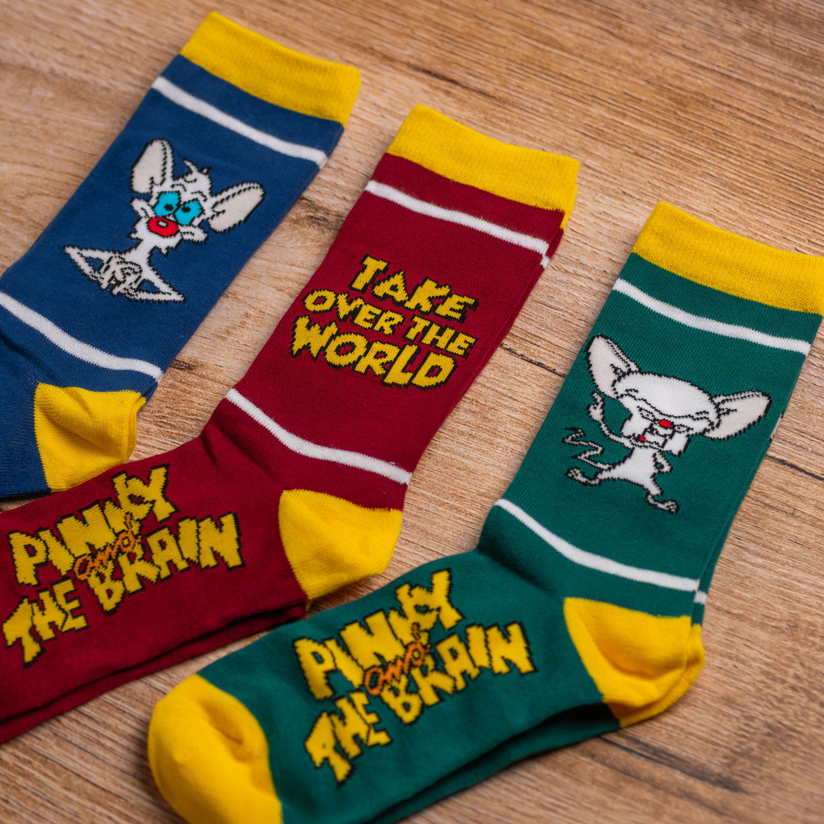 Pinky und der Brain - Pinky und Brain Socken 3er Set in Geschenkbox