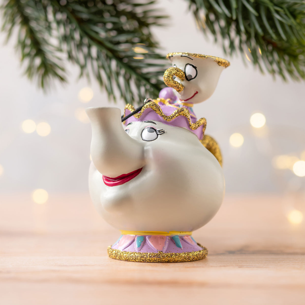 Immagine del prodotto La Bella e la Bestia - Mrs. Bric e Chicco decorazione per albero di Natale