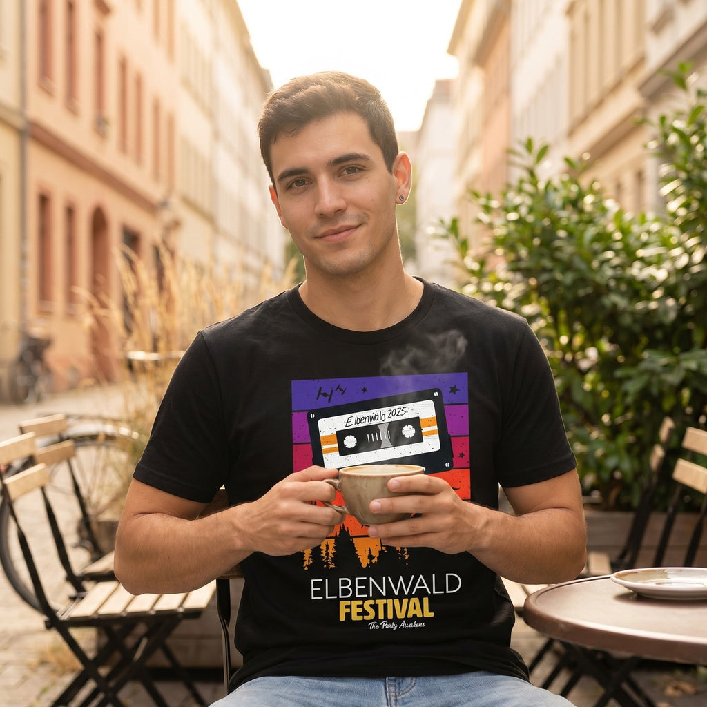 Produktbild Elbenwald Festival - Tape Shirt schwarz