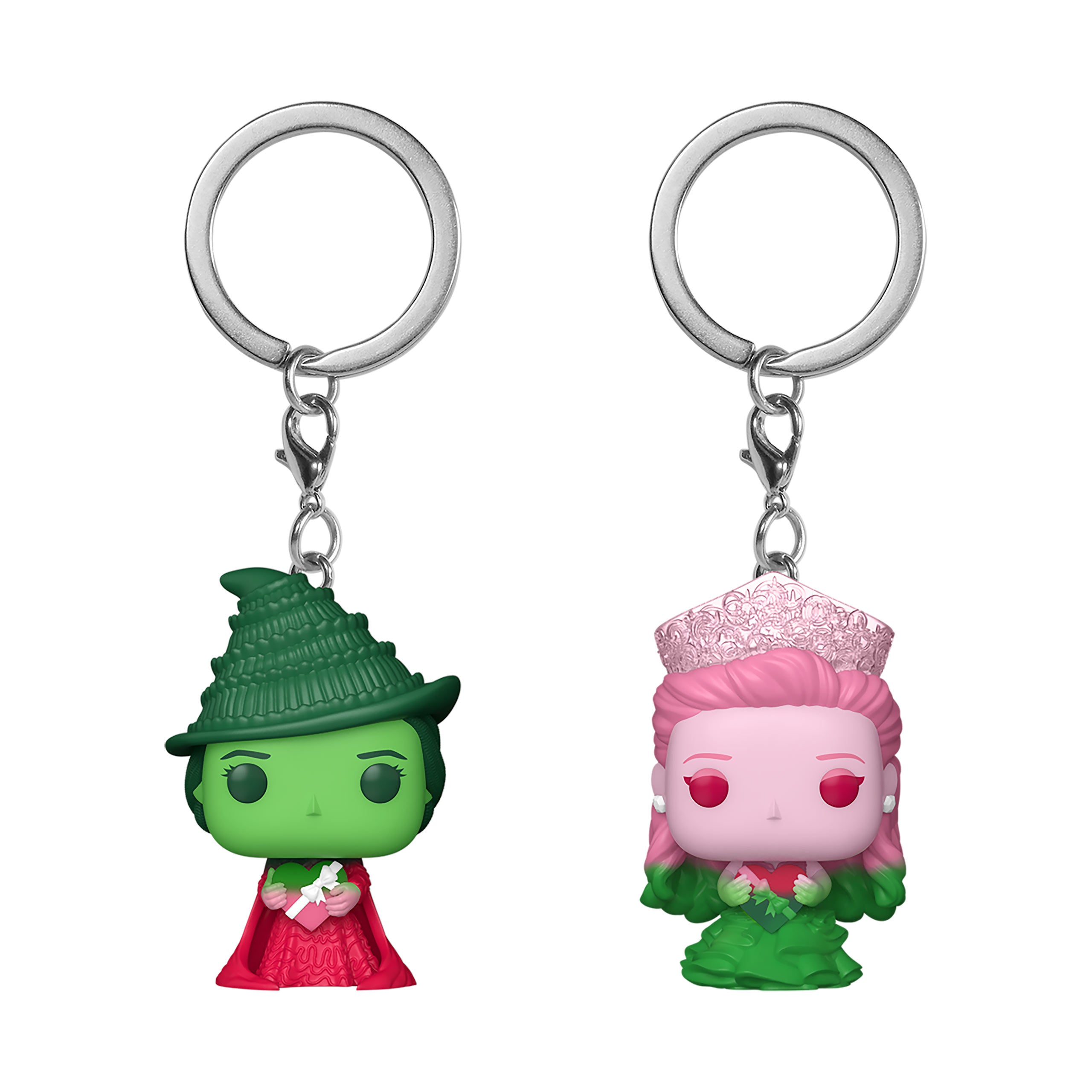Produktbild Wicked - Glinda und Elphaba (Ombre) Funko Pop Schlüsselanhänger 2er Set